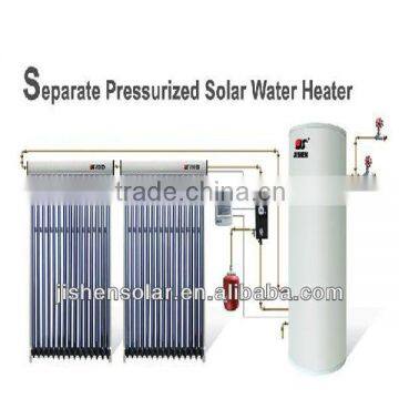 stable and reliable galvanized steel Split pressurized solar water heater