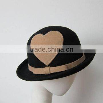 Woman winter cute wool felt hat