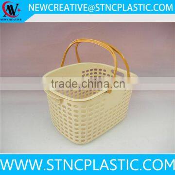 wholesale plastic supermarket shopping baskets with handle