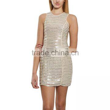 Body Slimming Clothes Wide Strap Fashion Black Girl in Evening Dresses Vintage 50s Stripping Black 100% White Rayon Dresses photo-4