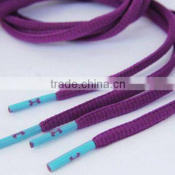 Shoelace with printed aglets