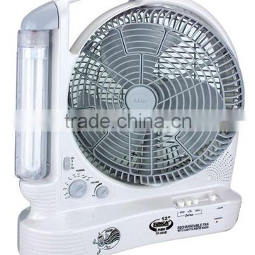 SUNCA AC/DC Rechargeable Oscillating Fan 12" SF-386B