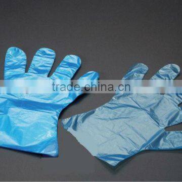 Non-sterile, Transparent and Blue, Low Density Plastic Polyethylene Disposable Gloves (PE )Disposable Gloves(CE ISO FDA)