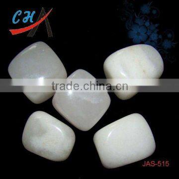 wholesale natural white jade tumbled stones