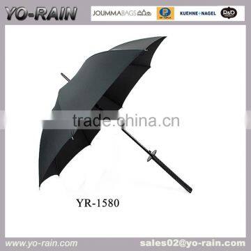 Innovative black handle real Japan Samurai katana sword umbrella