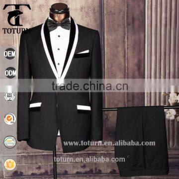 latest business and wedding design clothing made in china wholesale turkish man suit tuxedo bespoke coat pants 2 piece mens suit                        
                                                Quality Choice