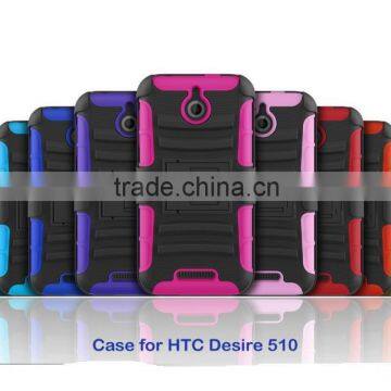 Rugged Hybrid Belt Holster Hard Case,shockproof case for HTC Desire 510