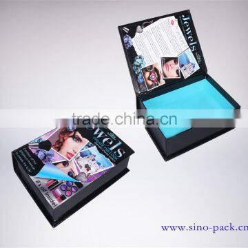 Book Shaped and Printed Craft Magnetic Cosmetics Boxes