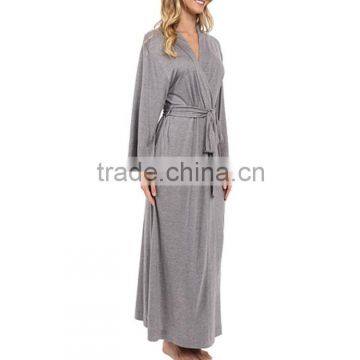 Wholesale Soft Cool Long Sleeve Women Modal Bathrobe photo-4