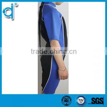 Anti-bacterial Buckle Zipper Blue and Black Jumpsuits Neoprene Wetsuits