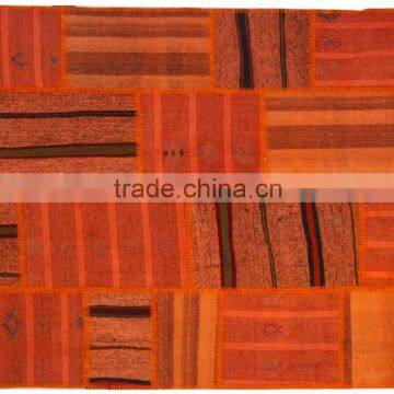 Patchwork Rug - Handwoven Vintage Turkish Rug photo-2
