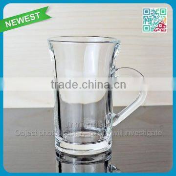 Drinking Juice Handle Glass Mugs For Children Safe Glasses Handle Mug Cup Glass OEM Glass Cup Mug with Handle Tumbler Stein