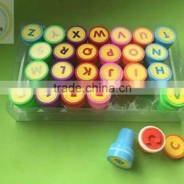 Custom A-Z letters toy stamps 26*38mm