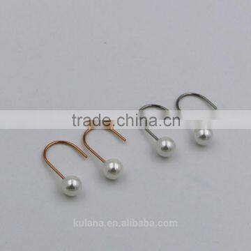 U shape Pearl earring designs simple tanishq earrings designs ES7101