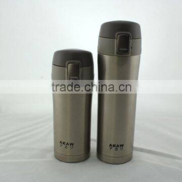 double wall stainless steel thermos flask with flip cover(2sizes)