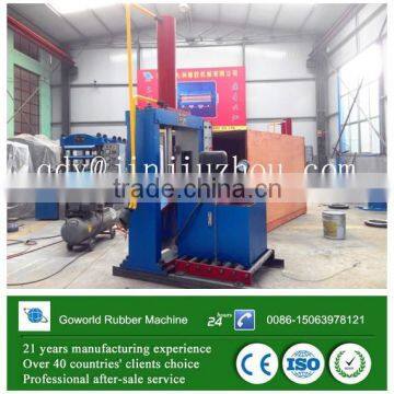 Feeding Roller Device Hydraulic Rubber Bale Cutting Machine / Cutter
