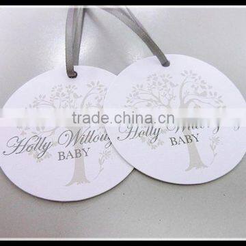 Creative round shape custom Printed Kid Luggage hangtags