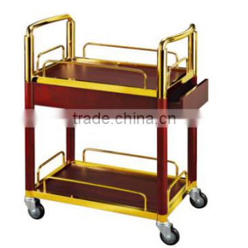 Hotel wine serving cart/liquor trolley/drink cart