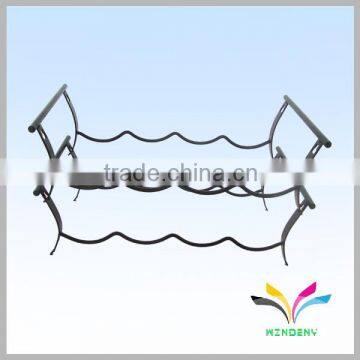 Easy take counter metal black beer bottle display rack