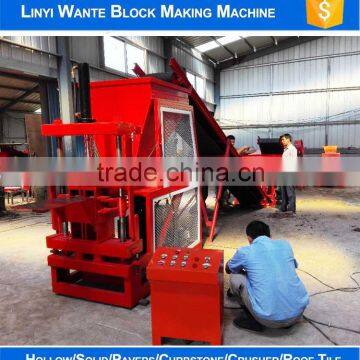 WT1-10 Automatic hydraulic eco interlocking compressed earth block machines in Russia