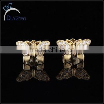 new style gold cz earrings, fashion earring for women