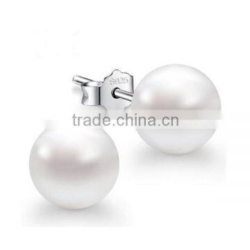 Excellent Quality Freshwater Cultured Shell Gold Pearl Earrings