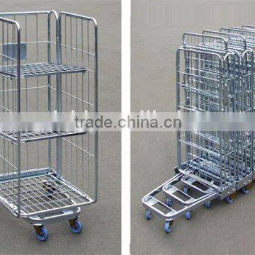 Rolling mesh box for store for warehouse for airport