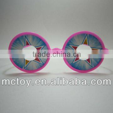 Christmas gift Plastic smile glasses plastic glasses child toy yellow pink a vareity of colors and shapes for children