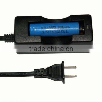 led flashlight charger for 18650 US plug with single impulse