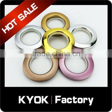 KYOK Quiet Nylon Inner Nickel Curtain Rings FIT 22/25mm POLE Silver Metal Rod Hooks,Fancy Style Curtain Eyelet Rings On Sale