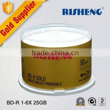 RISHENG blank 25GB 6X blu ray dvd 50cake box/blu ray wholesale printable/ blu ray printable 25GB 6X