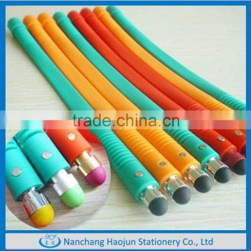 Eco-friendly Soft Silicone Pen Bracelet With Stylus