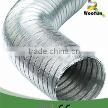 Rectangular semi rigid aluminum flexible duct