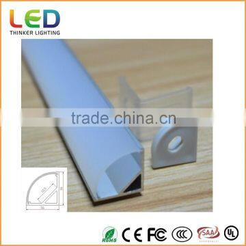 aluminium profile for led strips with round pc cover