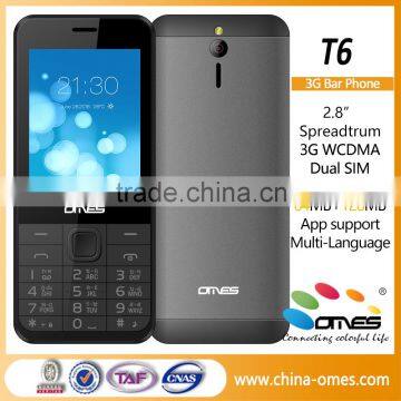 New Arrival Model OMES T6 2.8 inch Dual Sim 3G Bar phone