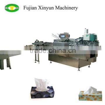 Automatic facial tissue paper box hot seal machine