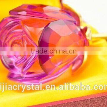 2015 New Design Clearly Color Best Seller Factory Directly Sale Crystal Rose Flower photo-4