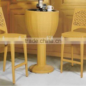 Outdoor synthetic PE rattan Bar chair & table