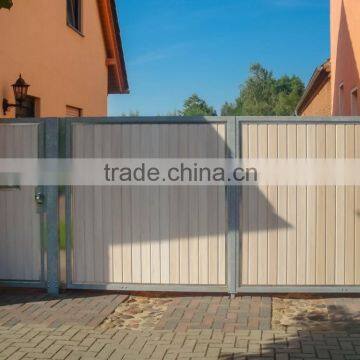 German High Quality Black Powder Coated Steel Fence Gate