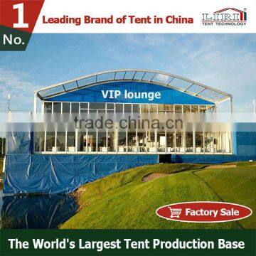 High Class Golf Tent with Glass Wall and Curtain Decorations