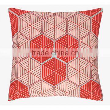 colorful custom geometry pattern home sofa cushion