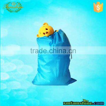 eco-friendly polyester cheap waterproof drawstring bag for laundry