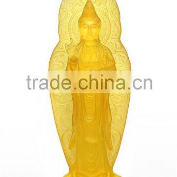 Guanyin buddha buddhism cultural gift crafts color glass