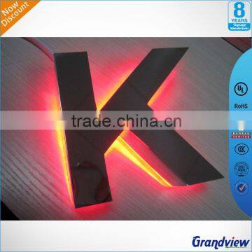 High Brightness Illuminated Metal Stainless Steel LED Alphabet Letters photo-4