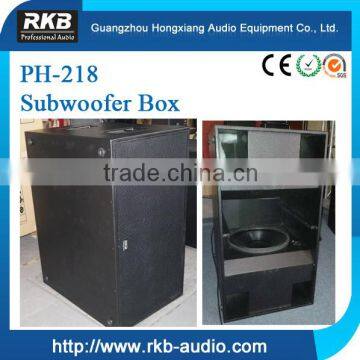 PH-218 dual 18 subwoofer box, pa subwoofer box