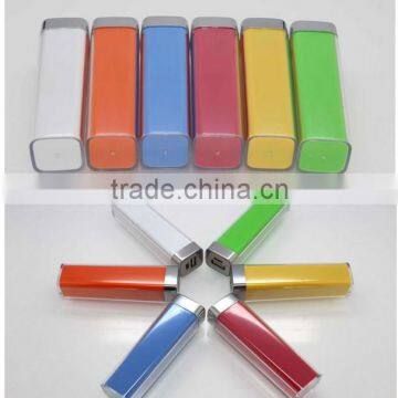 colorful 2200mah lipstick power bank