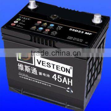 12V60ah mf car battery MF