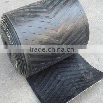 multi- layers fabric core ribbed baggage conveyor belt