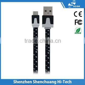 Fast Speed OEM 1m Colorful USB 2.0 Micro USB 5 Pin Charing Cable