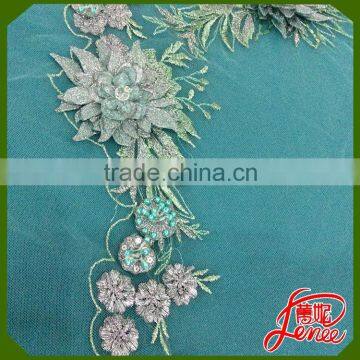 CHINA SUPPLIER POPULAR DESIGN APPLIQUE EMBROIDERY FABRIC